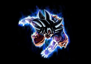 Goku Super Saiyan Blue Aura Dragon Ball Super Anime Character Artwork HD wallpaper