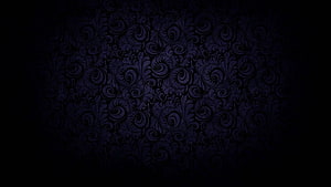 Dark Blue Vintage Floral Damask Pattern Wallpaper HD wallpaper