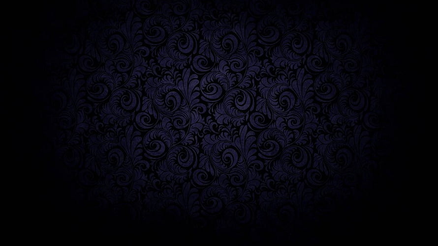 Dark Blue Vintage Floral Damask Pattern Wallpaper HD wallpaper