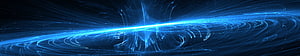 Vibrant Blue Light Streaks Abstract Digital Art Background HD wallpaper