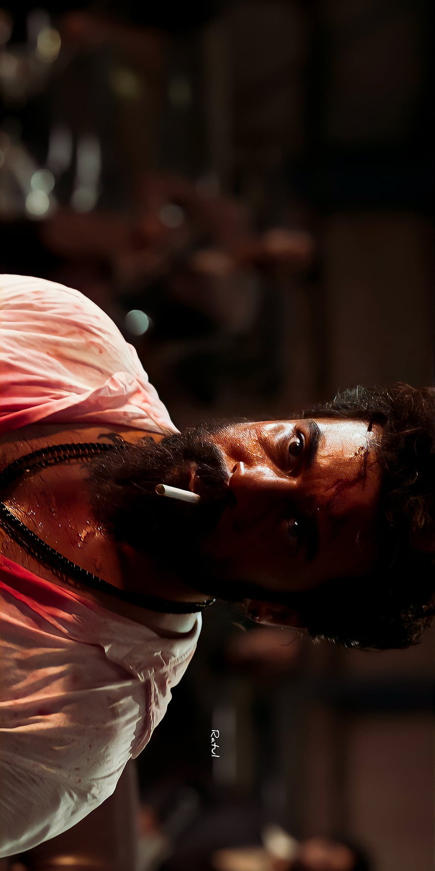 Vikram Vedha Movie Still Featuring Saif Ali Khan Intense Closeup Portrait HD phone wallpaper