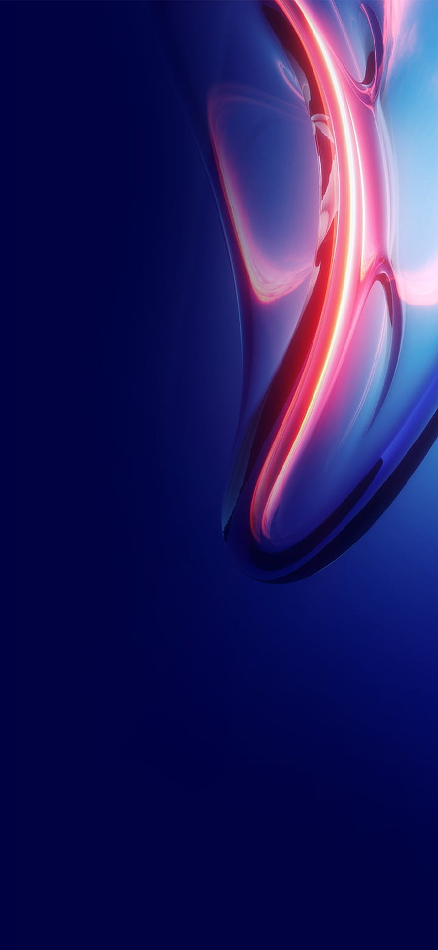 Vivo V21 5G Abstract Liquid Metal Wallpaper with Neon Pink and Blue Glow HD phone wallpaper