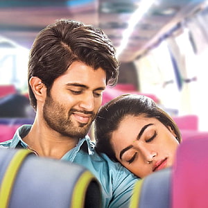 Romantic Couple Sleeping Together on a Bus Journey, Best Couple Dp Pics For Facebook, Whatsapp and Instagram. Love couple , Cute couple , Romantic couples graphy, Vijay Devarakonda Rashmika HD phone wallpaper