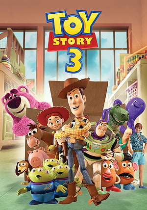 Toy Story 3 Movie Poster Featuring Woody, Buzz Lightyear, Jessie, and the Full Toy Cast in a Daycare Setting HD phone wallpaper