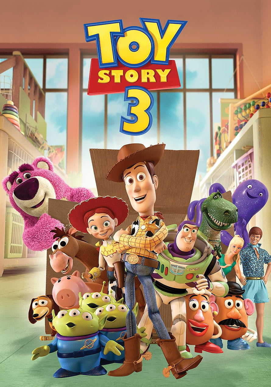 Toy Story 3 Movie Poster Featuring Woody, Buzz Lightyear, Jessie, and the Full Toy Cast in a Daycare Setting HD phone wallpaper