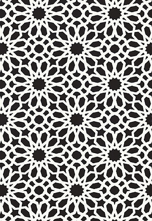 Schumacher Agadir Screen Noir Geometric Islamic Pattern Wallpaper HD phone wallpaper