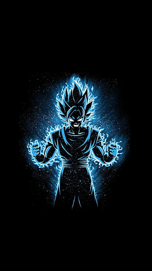 Goku Ultra Instinct Blue Dragon Ball Super Anime Wallpaper HD phone wallpaper