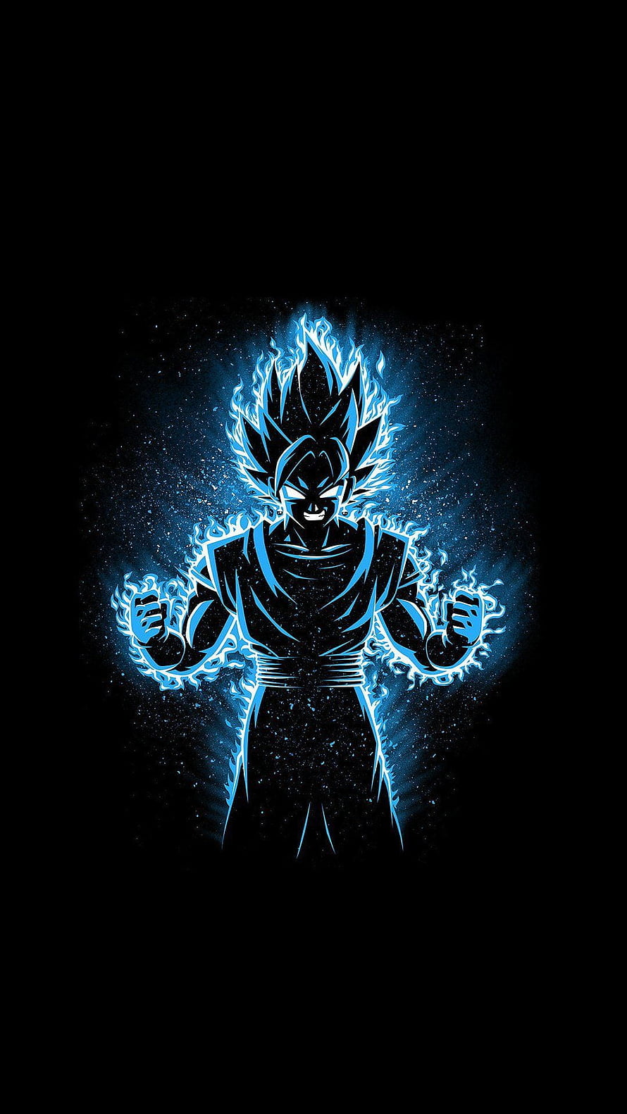 Goku Ultra Instinct Blue Dragon Ball Super Anime Wallpaper HD phone wallpaper
