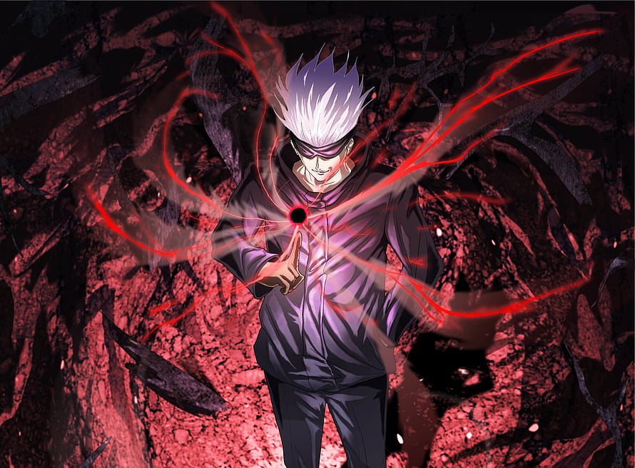 Gojo Satoru Using Unlimited Void Cursed Technique Anime Wallpaper HD wallpaper