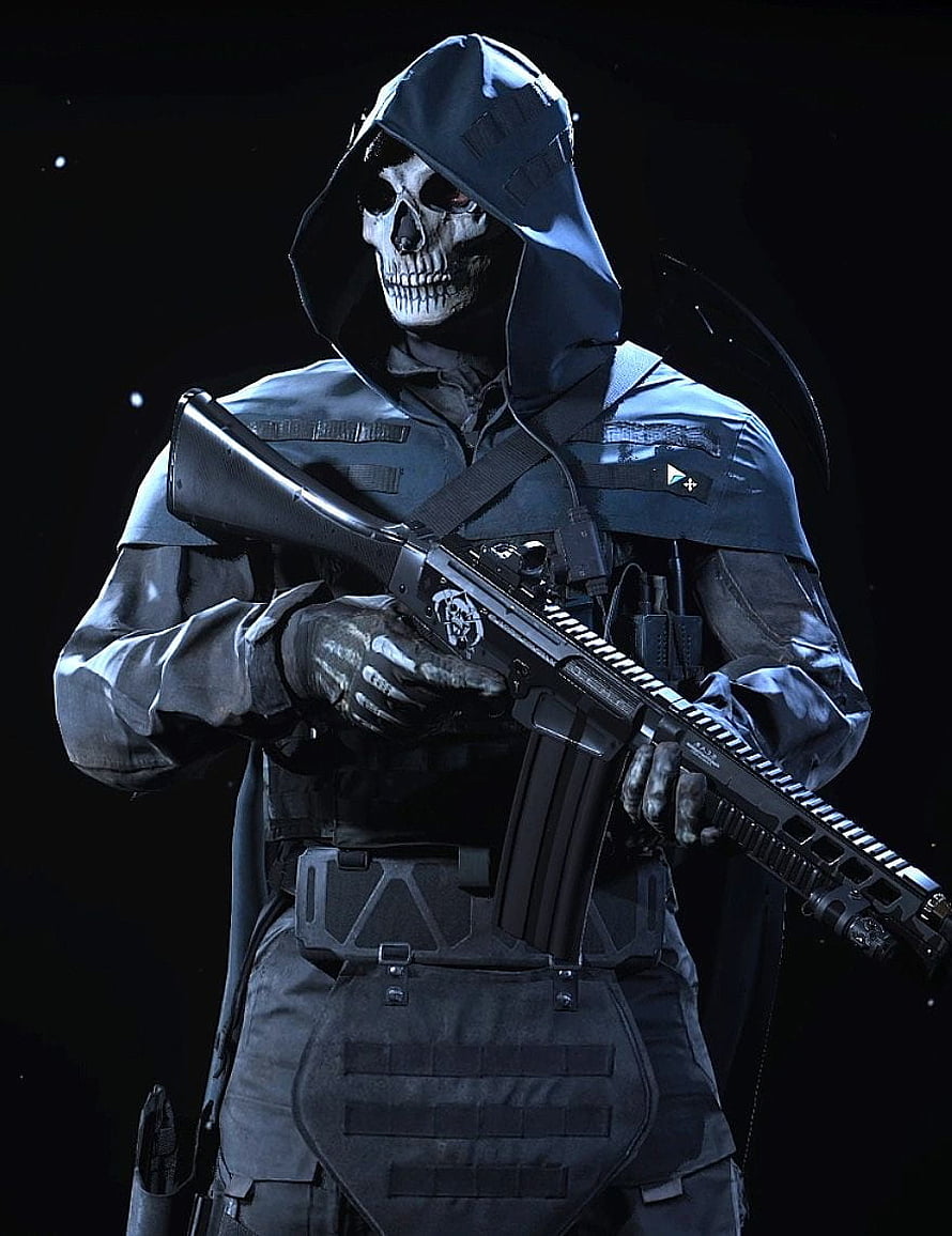 Ghost from Call of Duty Modern Warfare III wearing tactical gear and holding an assault rifle HD phone wallpaper