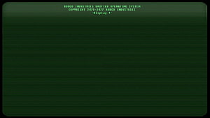 Fallout Terminal Green CRT Screen with Robco Industries Boot Text HD wallpaper
