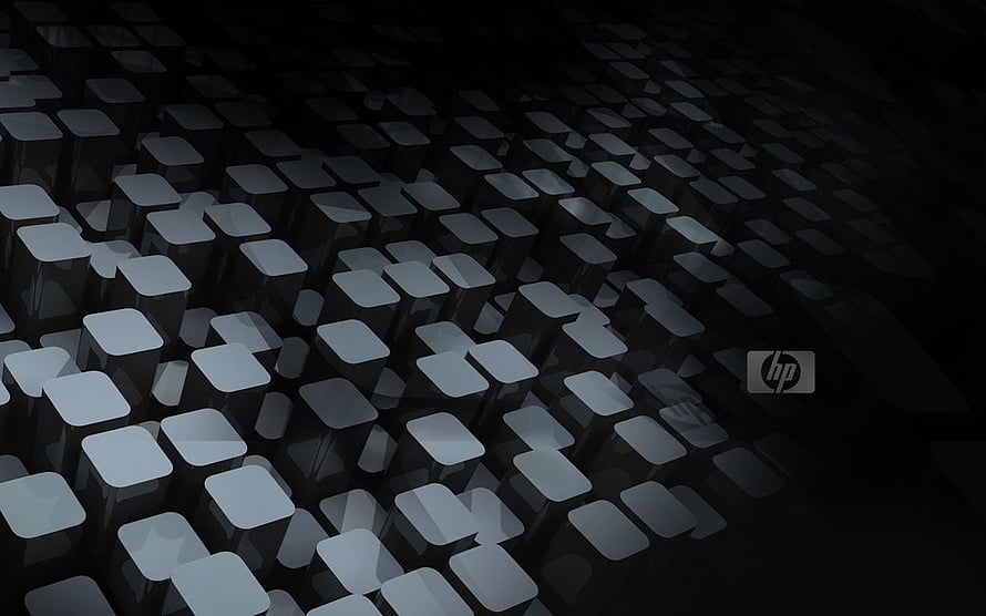 HP Pavilion Laptop Dark Geometric Cube Pattern Desktop Wallpaper HD wallpaper