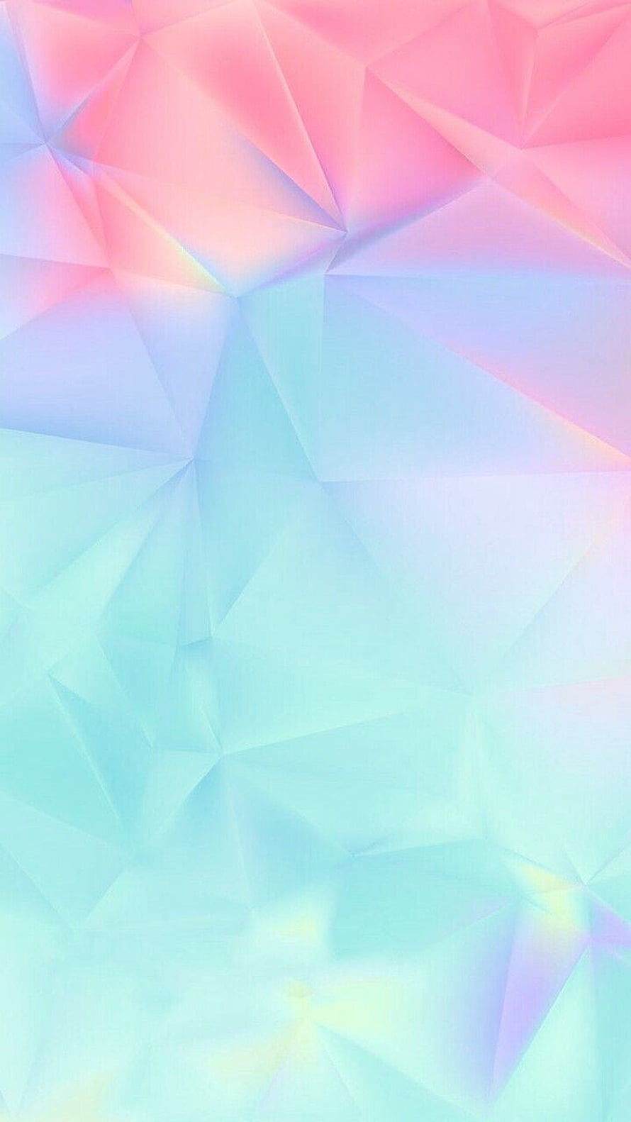 Pastel Geometric Abstract Wallpaper With Soft Pink And Blue Gradient Triangles HD phone wallpaper