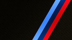 BMW M Sport Diagonal Stripes on Black Background Minimalist Design HD wallpaper