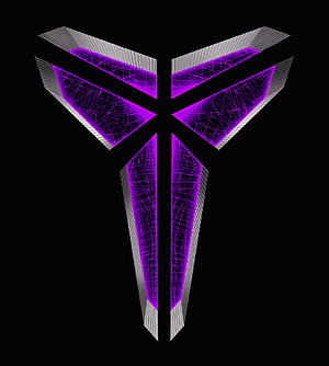 Cyberpunk 2077 Arasaka Corporation Logo Purple Neon Wireframe HD phone wallpaper
