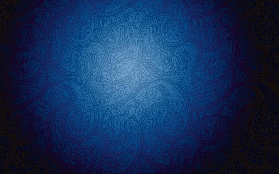 Dark Blue Paisley Pattern Wallpaper With Vintage Floral Swirls And Intricate Ornamental Design HD wallpaper