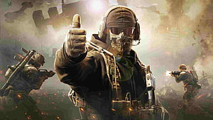Modern Warfare 3 Soldier Giving Thumb Up in Battlefield Artwork HD wallpaper