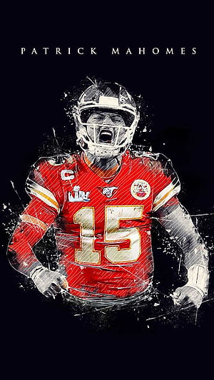 Patrick Mahomes Kansas City Chiefs Super Bowl LVII Champion Artwork HD phone wallpaper