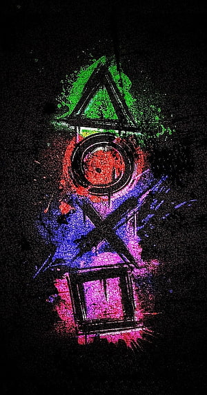 Neon Grunge Death Note Shinigami Eyes Symbol Wallpaper HD phone wallpaper
