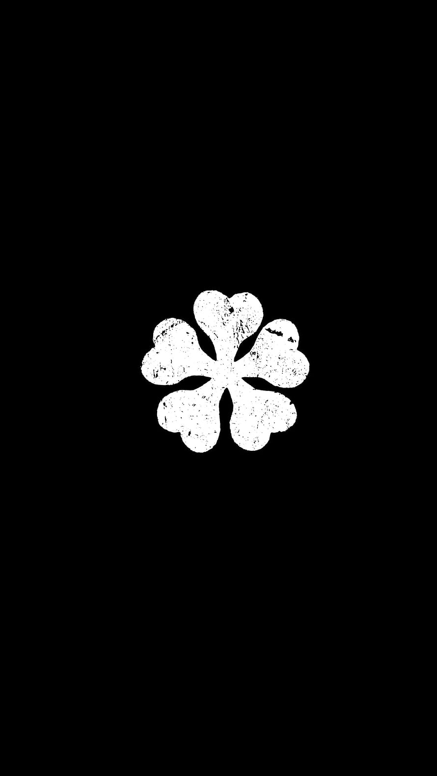Black Clover Black Bull Squad Emblem Minimalist White Symbol on Black Background HD phone wallpaper
