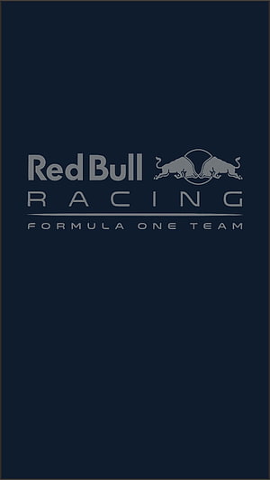 Red Bull Racing Formula One Team Logo on Dark Navy Background HD phone wallpaper