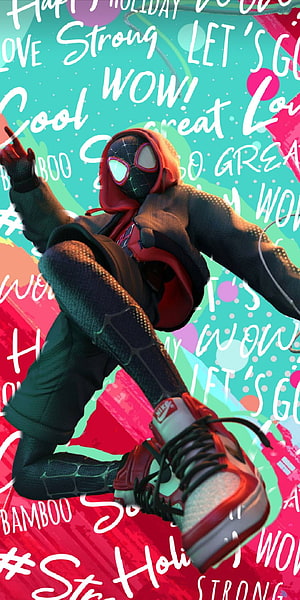 Miles Morales Spider-Man in Hoodie and Sneakers Dynamic Pose, Miles Morales - Top 65 Best Spider Man Miles Morales Background, Miles Morales Hoodie HD phone wallpaper