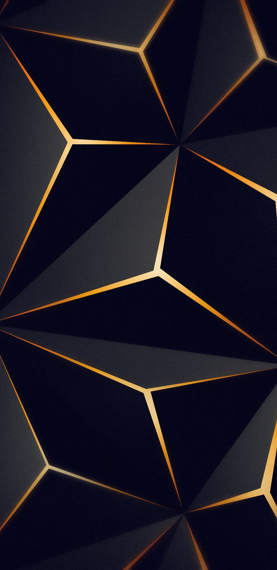 Abstract Geometric Pattern With Gold Lines On Dark Background HD phone wallpaper