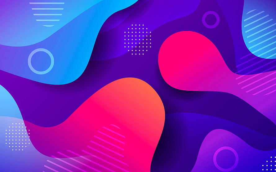 Vibrant Abstract Gradient Background With Fluid Shapes And Geometric Patterns HD wallpaper