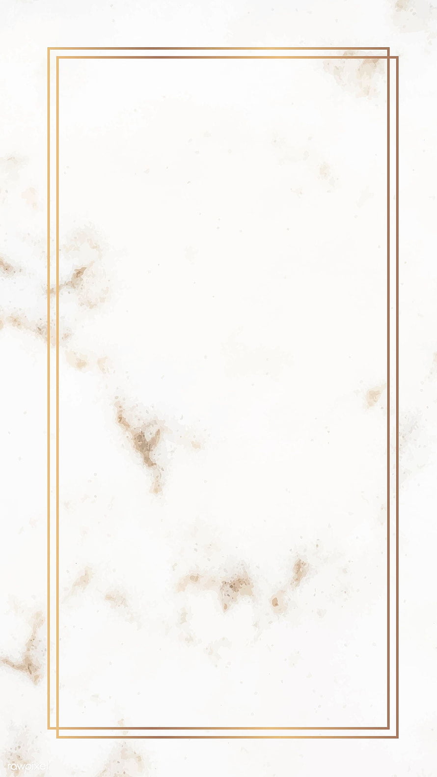 Elegant White Marble Texture With Gold Geometric Frame Background HD phone wallpaper