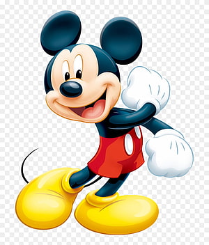 Mickey Mouse Classic Character Illustration with Red Shorts and Yellow Shoes HD phone wallpaper