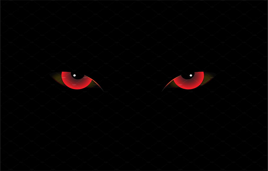 Glowing Red Eyes in the Dark Background HD wallpaper