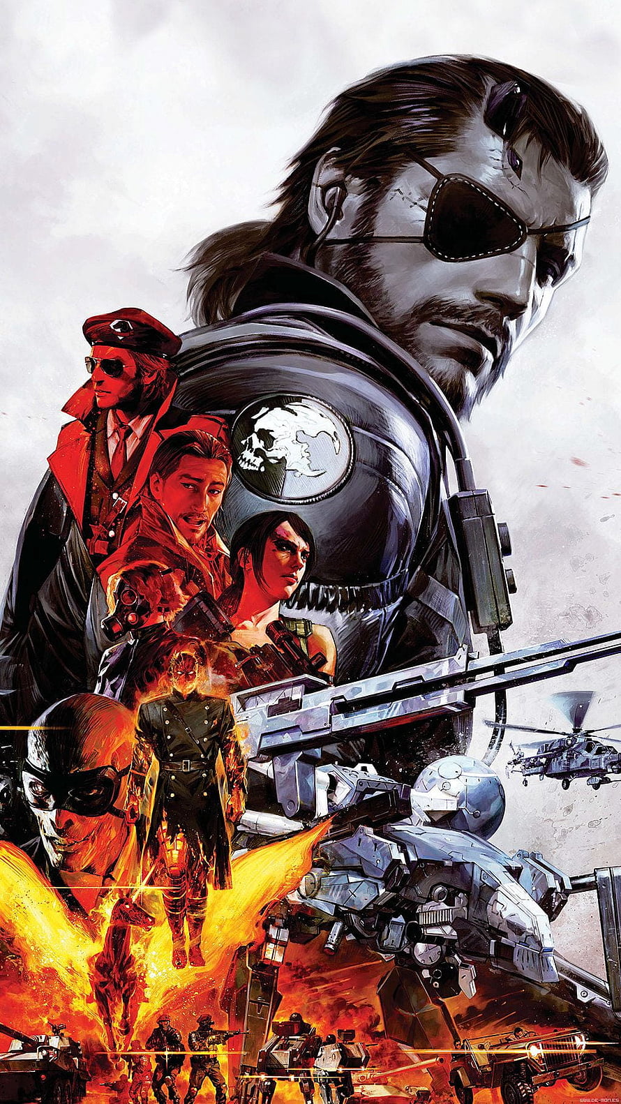 Metal Gear Solid V The Phantom Pain Key Art Featuring Snake, Quiet, and Ocelot HD phone wallpaper