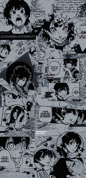 Blue Lock Meguru Bachira Black and White Manga Panel Collage HD phone wallpaper