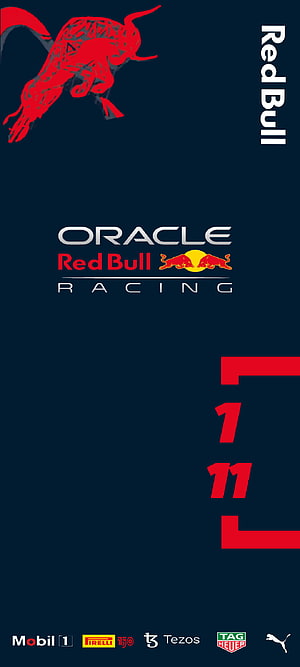 Oracle Red Bull Racing F1 Team Logo Wallpaper with Sponsor Logos HD phone wallpaper