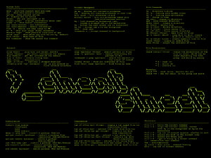 Linux Terminal Command Reference and System Administration Cheat Sheet HD wallpaper