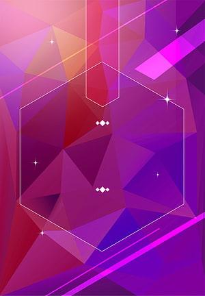 Abstract Geometric Polygon Background With Purple And Pink Gradient Triangles HD phone wallpaper