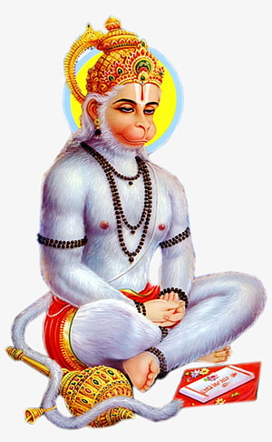 Lord Hanuman Sitting in Meditation with Mace and Holy Book, Hanuman Png Transparent PNG - - on NicePNG, Hanuman Ji HD phone wallpaper
