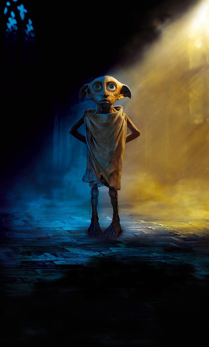 Dobby the House Elf from Harry Potter Standing in Dramatic Cinematic Light HD phone wallpaper