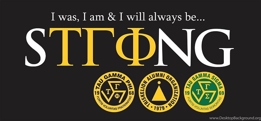 Tau Gamma Phi Greek Letter Organization Logo With Triskelion Alumni Seals HD wallpaper