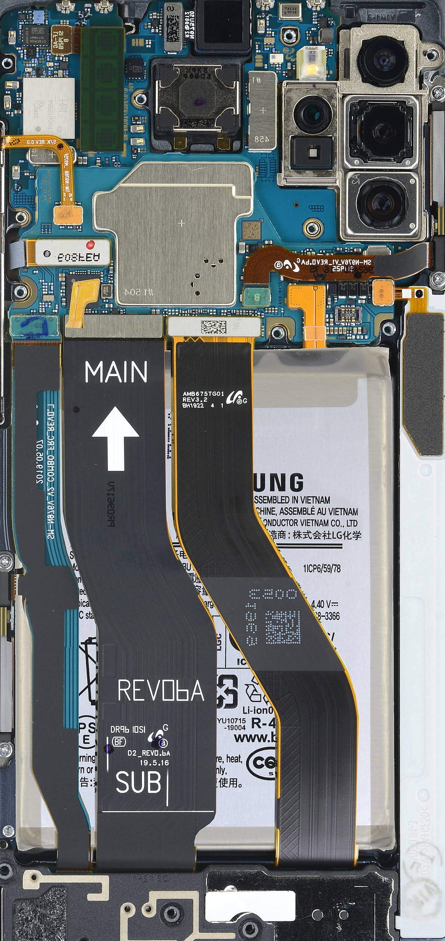 Samsung Galaxy S20 Ultra Internal Hardware Layout and Circuit Board HD phone wallpaper