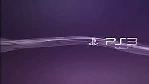 PlayStation 3 Purple Abstract Wave Logo Wallpaper HD wallpaper