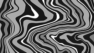 Abstract Black And White Wavy Lines Pattern Background HD wallpaper