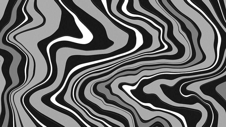 Abstract Black And White Wavy Lines Pattern Background HD wallpaper