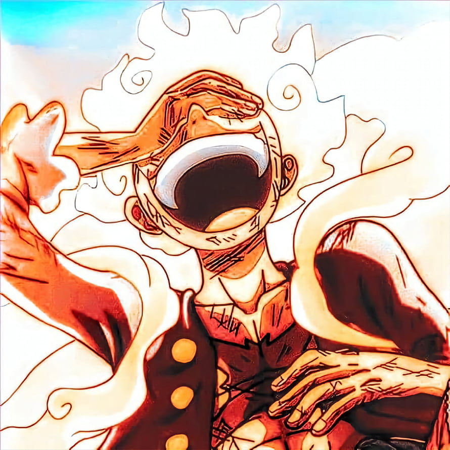 Monkey D. Luffy Gear 5 Sun God Nika Awakening in One Piece HD phone wallpaper