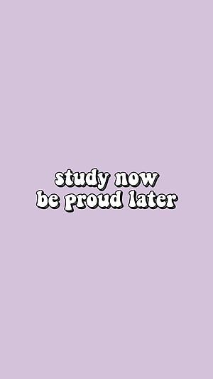 Motivational Study Quote on Soft Lavender Background HD phone wallpaper