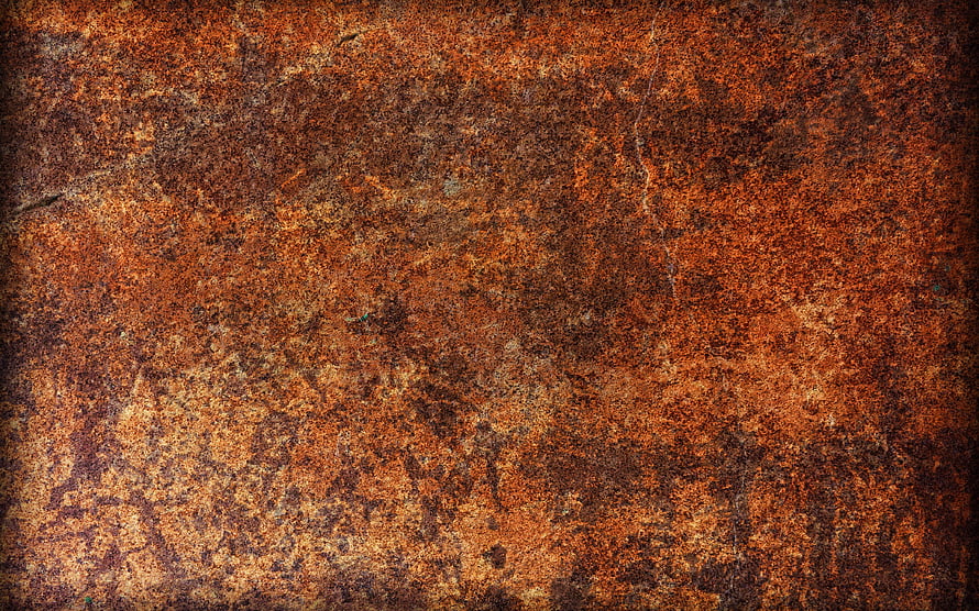 Weathered Rusty Metal Surface Texture with Deep Orange and Brown Corrosion Patterns HD wallpaper