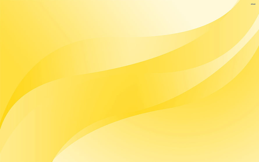 Soft Yellow Abstract Background with Smooth Flowing Curves and Minimalist Design HD wallpaper
