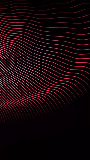 Abstract Red Wavy Lines on Black Background HD phone wallpaper