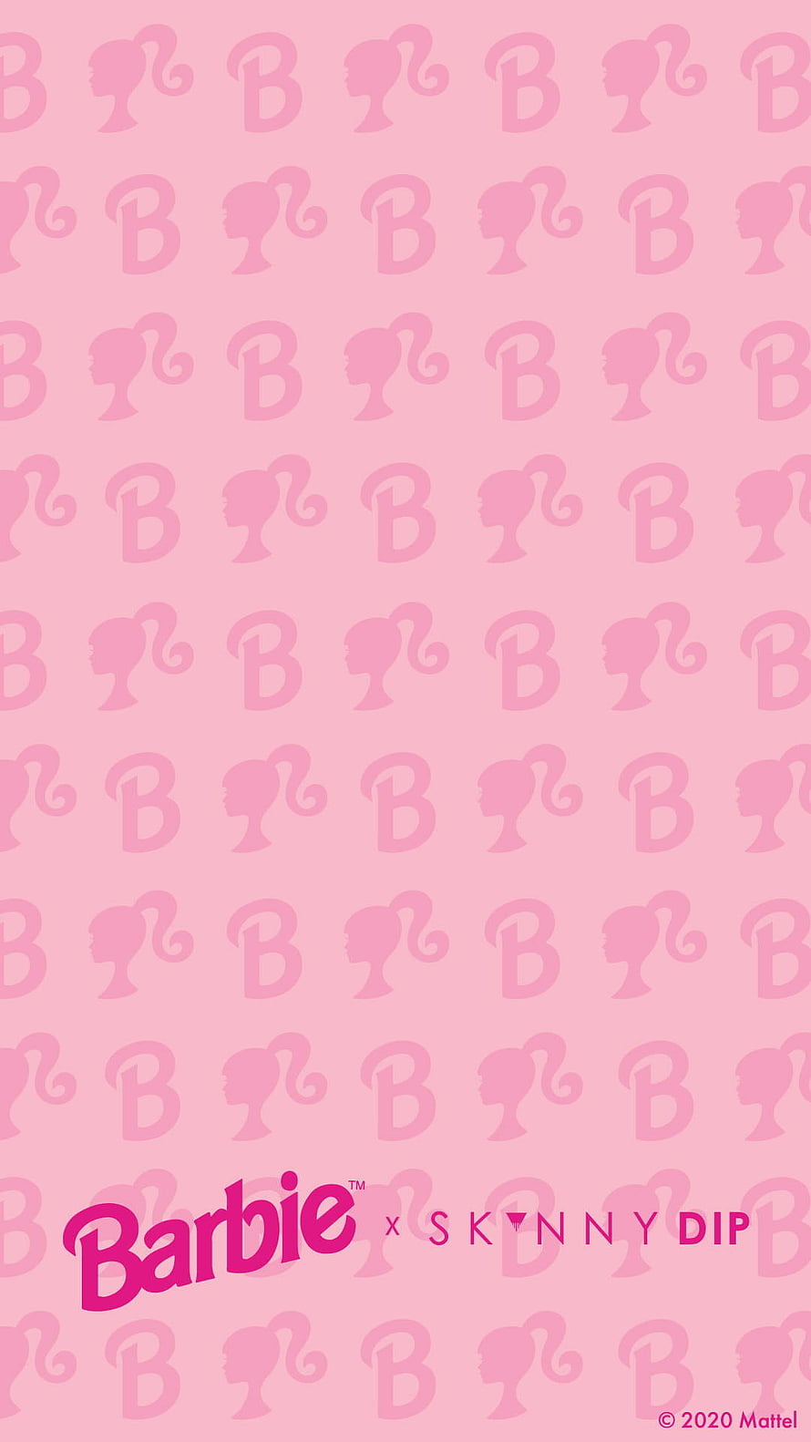 Barbie x Skinny Dip Pink Pattern Wallpaper HD phone wallpaper