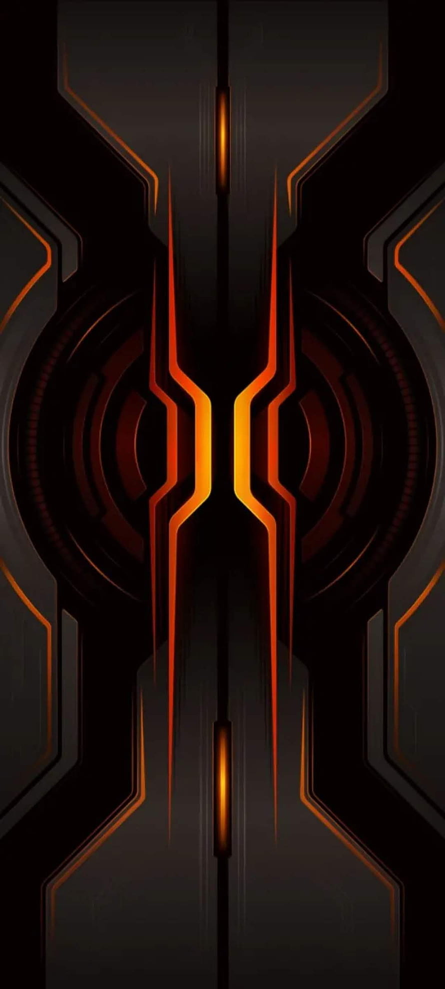 Black Shark 3 Stock Dark Orange Futuristic Geometric Pattern HD phone wallpaper